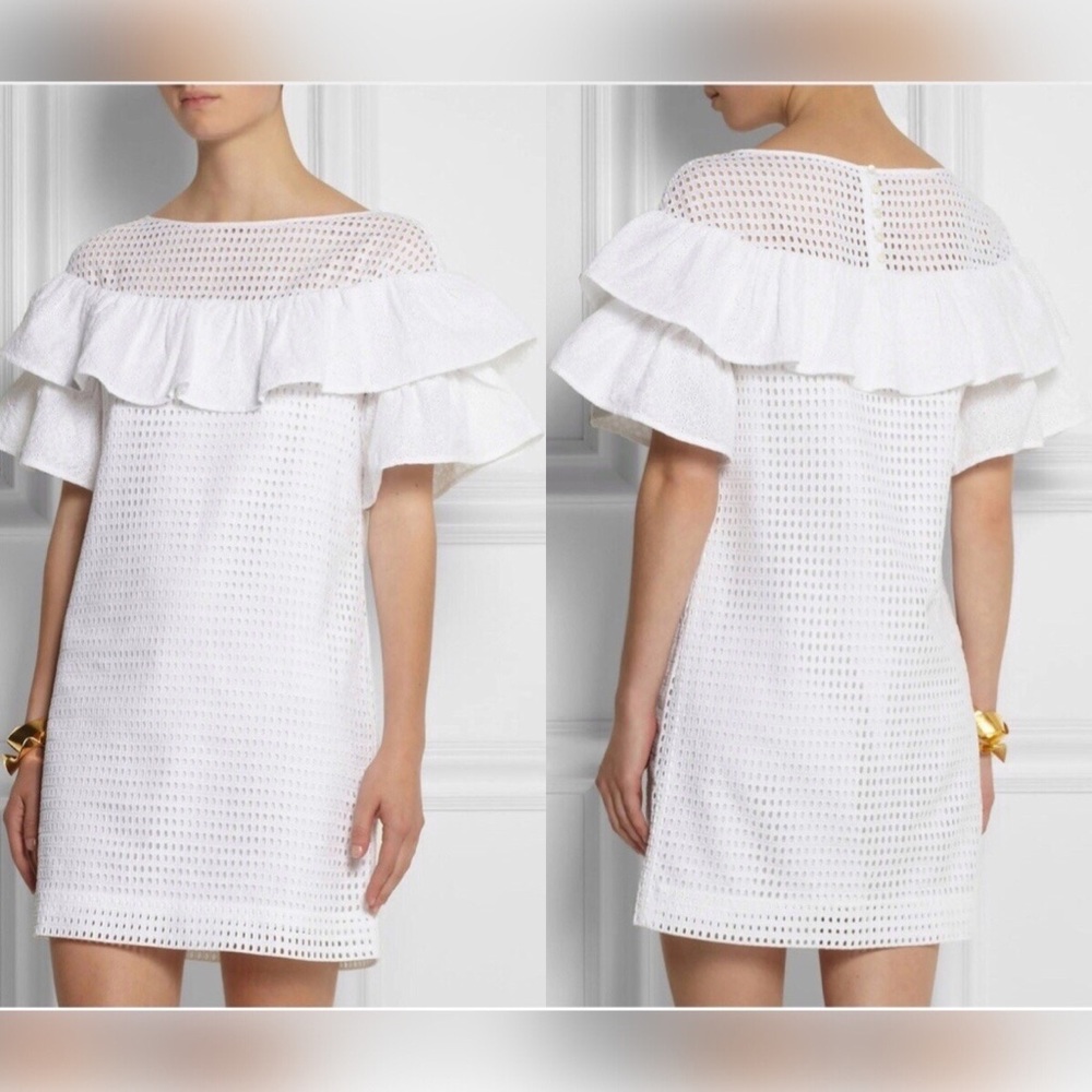 J.CREW Collection Ruffled Broderie Anglaise Dress - Picture 2 of 10